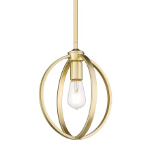 Golden 3167-M1L OG - Golden Lighting Colson 1-light Pendant in Olympic Gold